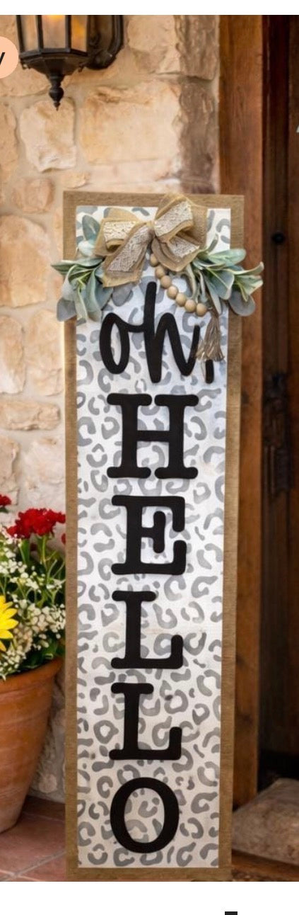 Porch Leaner and Door Hanger Set