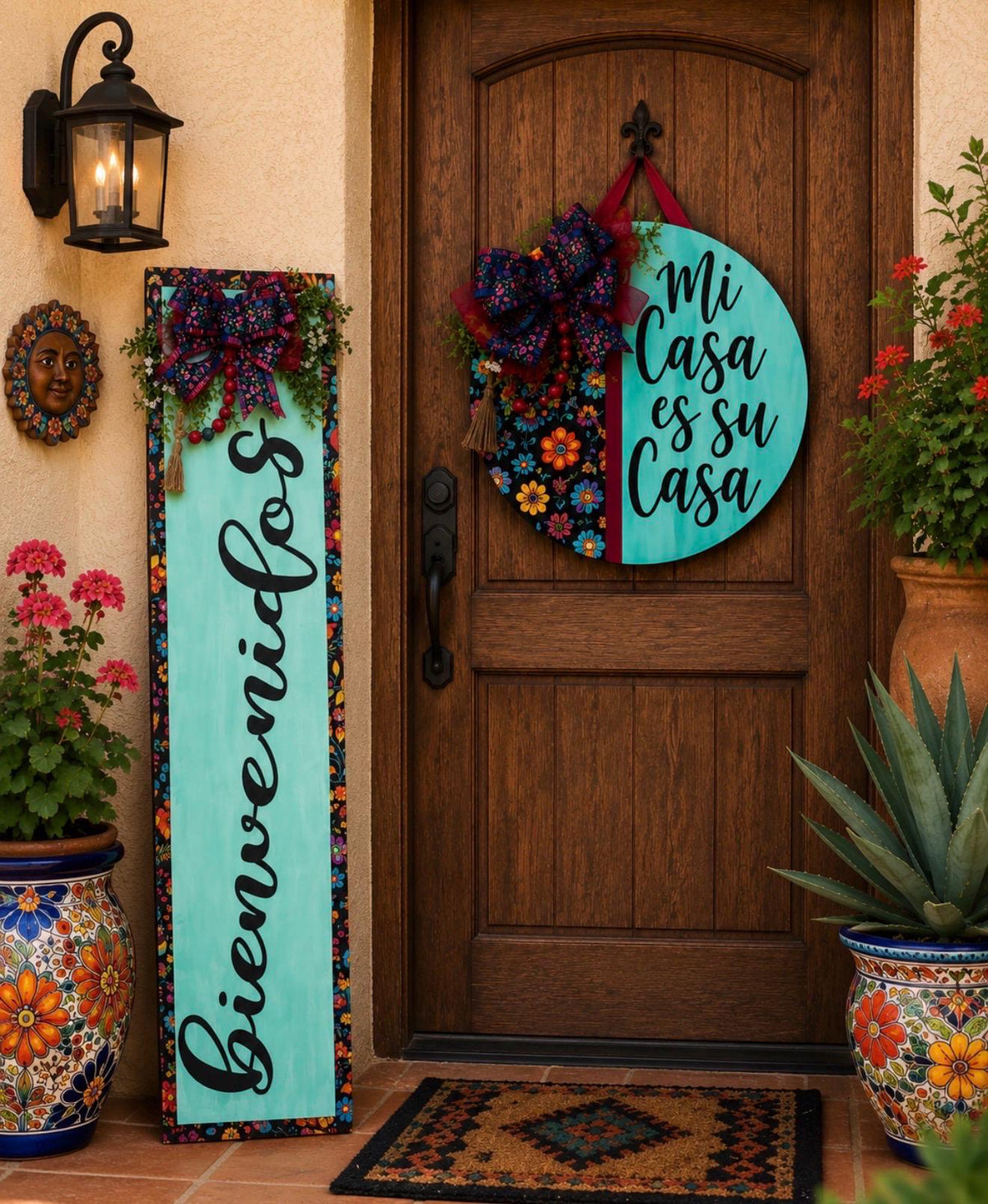 Leopard Print Porch Leaner Set